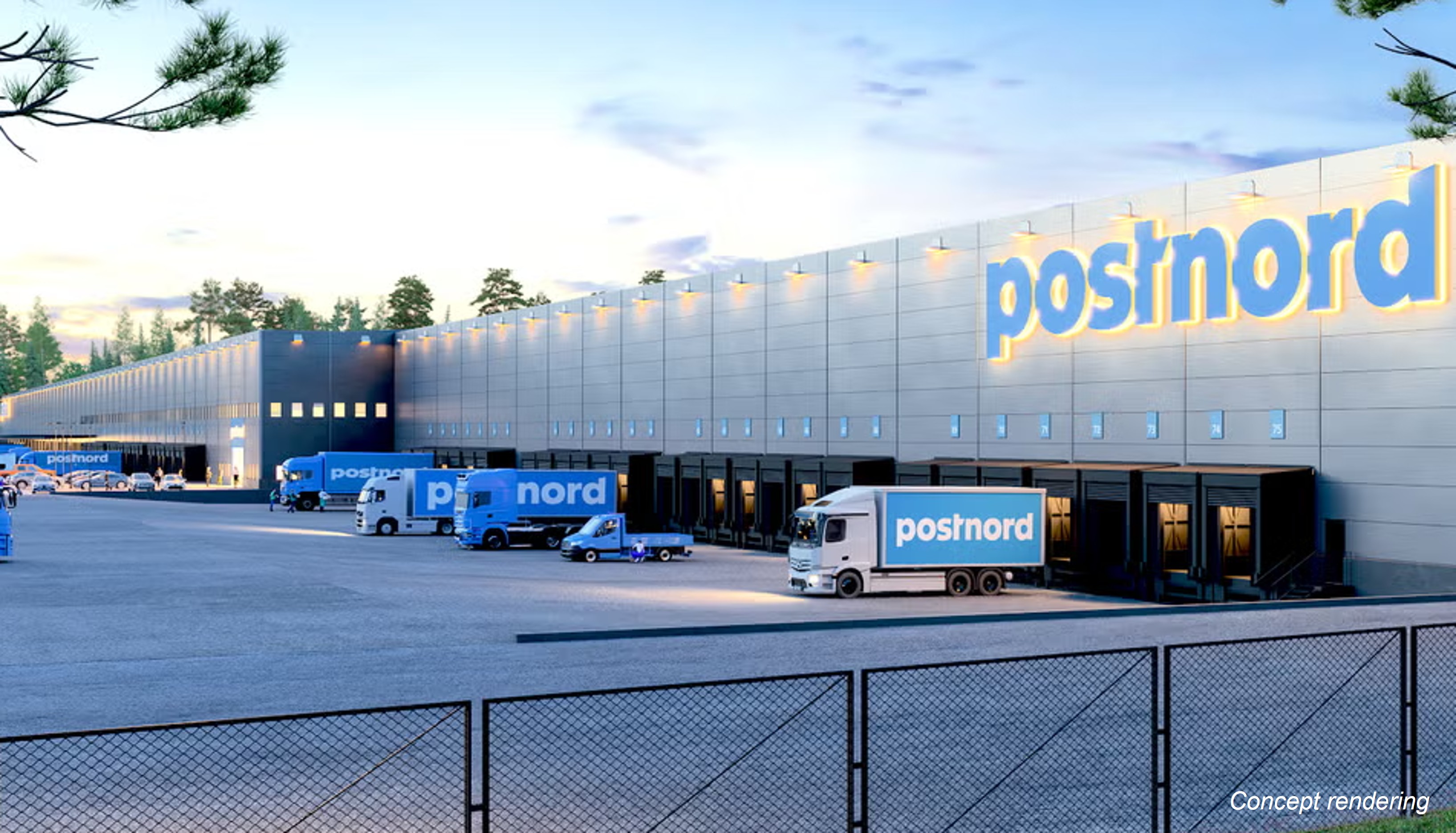 Fives partners with PostNord to build the most powerful sorting solution in Sweden. PostNord's building in Jonkoping